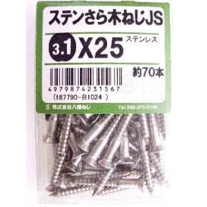 ステン皿木ねじ　ＪＳ　３．１×２５ 5個セット