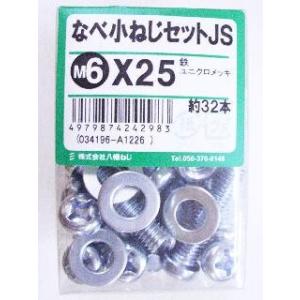 鍋小ネジセットＪＳ　　　６×２５　　　　　　　　 2個セット