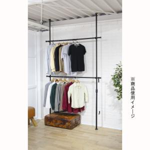 ニトリ（NITORI） 【簡単】ワンタッチ式 突っ張りハンガーダブル