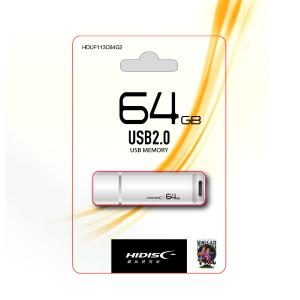 ＨＩＤＩＳＣ　キャップ式ＵＳＢメモリ　６４ＧＢ　ＵＳＢ２．０｜komeri