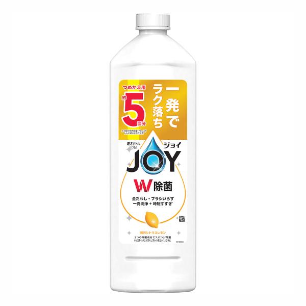 Ｐ＆Ｇ　ジョイ　Ｗ除菌　食器用洗剤　贅沢シトラスレモン　詰め替え用特大　６７０ｍＬ