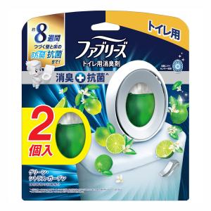 Ｐ＆Ｇ　ファブリーズＷ消臭トイレ用消臭剤＋抗菌　クリスプガーデンリーフ　６．３ｍＬ　２個パック｜komeri