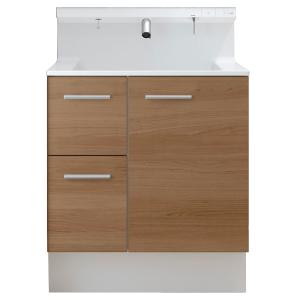 リクシル　洗面台　75cm LIXIL 洗面化粧台 V1 間口75cm 2ハンドル一面鏡2枚扉(ホワイト): 住宅