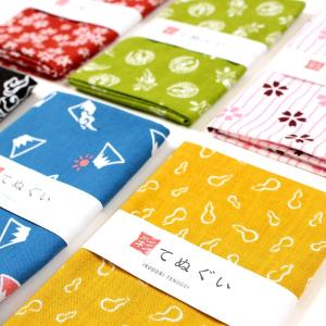 手ぬぐい 日本製 ハリネズミ 白 紺 切りっぱ...の詳細画像5
