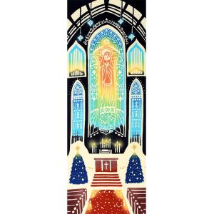 手ぬぐい クリスマス マリア様 教会 冬 タペストリー 聖堂 日本製 Airashika TE-60...