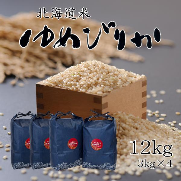 米 米12kg 玄米 お米 北海道米 ゆめぴりか 12kg（3kg×4） 令和７年産 送料無料
