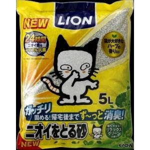 ライオン商事　ニオイをとる砂グリーン　５Ｌ