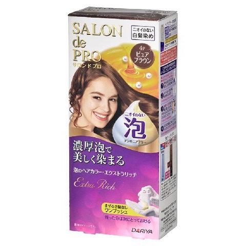 【医薬部外品】　ダリヤ　サロン ド プロ 泡のヘアカラー・エクストラリッチ（白髪用） ピュアブラウン...