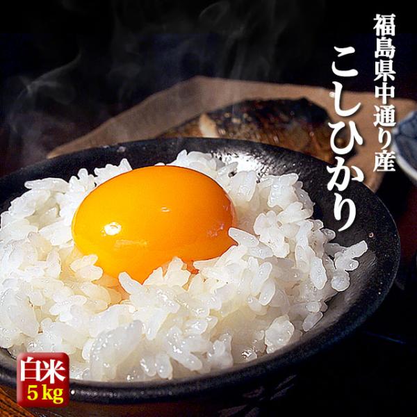 米 お米 令和7年産 福島県中通り産 コシヒカリ 白米5kg 送料無料 ※一部地域を除く ※沖縄県配...