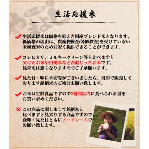 生活応援米 ブレンド 国内産複数原料米 10k...の詳細画像2