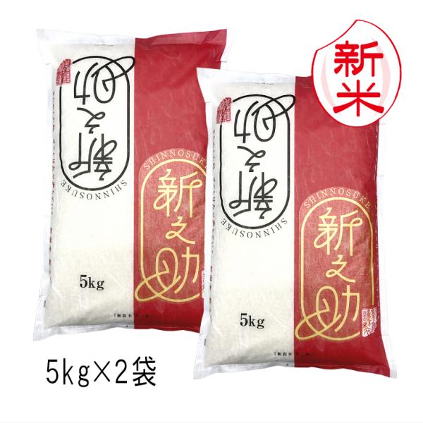 新米予約 新之助 新潟米 （ 令和8年産 ） 10kg （5kg×2袋）【 送料無料 （ 本州のみ ...