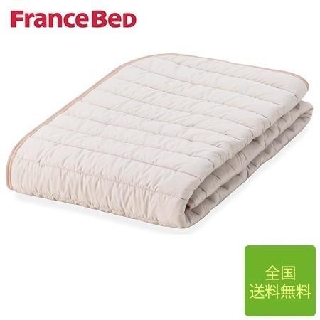フランスベッド ベッドパッド セミダブル らくピタ羊毛ベッドパッド 122cm×195cm | 正規...