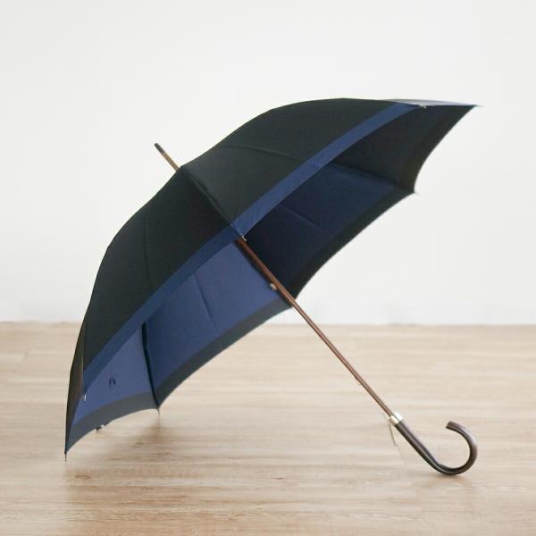 傘 メンズ おしゃれ 風に強い 丈夫 カーボン骨 65cm 日本製 甲州織 「橘」 小宮商店 長傘