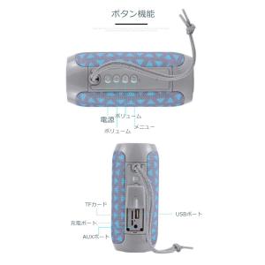スピーカー Bluetooth ポータブルスピ...の詳細画像4