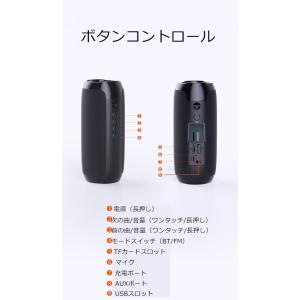 スピーカー Bluetooth ポータブルスピ...の詳細画像5