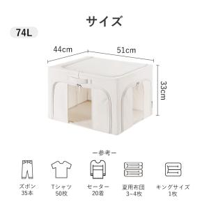 衣装ケース 窓付き 中身が見える 選べる2個セ...の詳細画像2