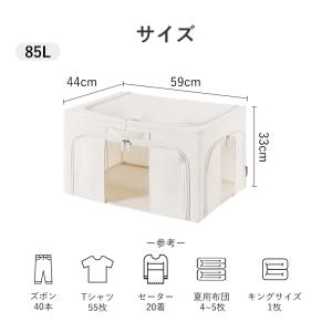 衣装ケース 窓付き 中身が見える 選べる2個セ...の詳細画像3