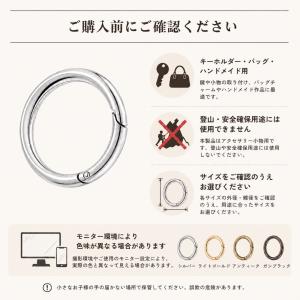 キーホルダー金具 丸型カラビナ 5個セット 選...の詳細画像5