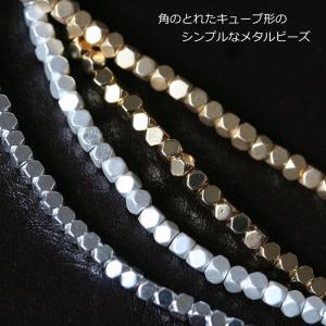 ヘマタイト メタルビーズ 2.2mm 約180...の詳細画像1