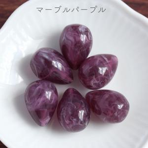 片穴アクリルドロップチャーム 18×13mm ...の詳細画像5