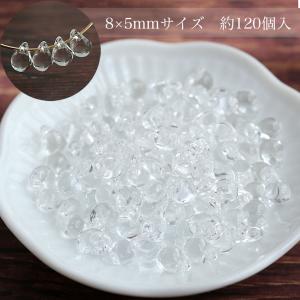 クリアドロップアクリルビーズ 約8mm10mm...の詳細画像4
