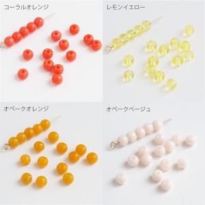 ガラスビーズ 丸玉 約4mm 約90個入 丸珠...の詳細画像3