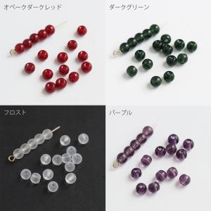 ガラスビーズ 丸玉 約4mm 約90個入 丸珠...の詳細画像5