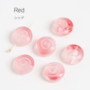 くるくるキャンディガラスビーズ 12mm パー...の詳細画像5
