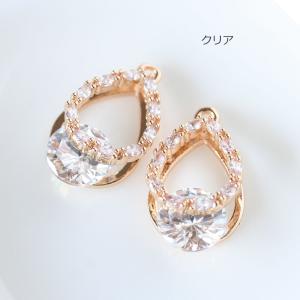 キュービックジルコニア ワンポイントドロップチ...の詳細画像3