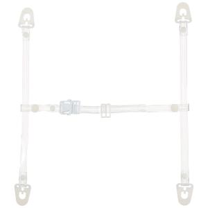 タニザワ ヘルメット用透明あご紐・耳紐（穴あき）セット