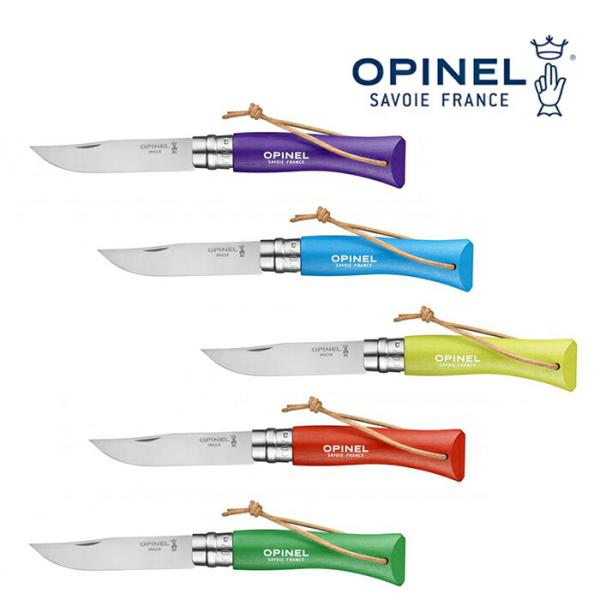 オピネル ステンレススチール皮紐付 #7 Colorama HMTopssco7 ナイフ