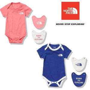 ノースフェイス ベビーショートスリーブロンパース＆2Pビブ NTB12175 ベビー/子供用 ベビー服 B S/S Rompers&2P Bib 2021年春夏新作
