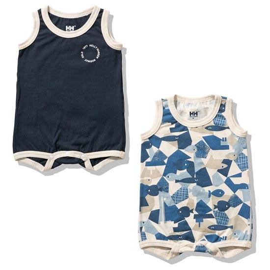 ヘリーハンセン マイファーストHHノルディックアニマルプリントノースリーブロンパースセット HB32...