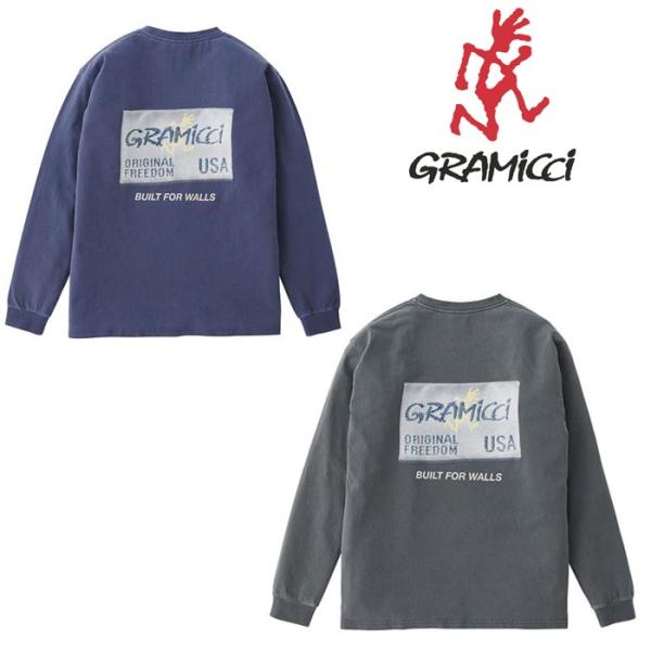 グラミチ インサイドタグL/S Tシャツ G2FU-T058 メンズ/男性用 Tシャツ INSIDE...