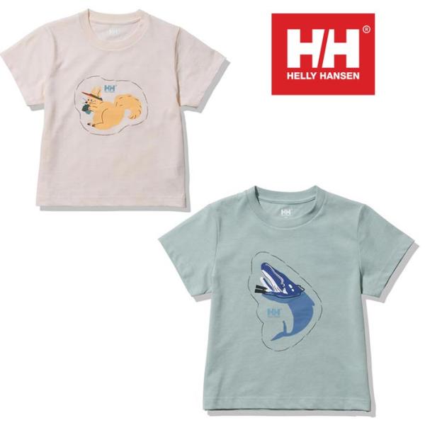 ヘリーハンセン ショートスリーブアニマルティー HJ62310 キッズ/子供用 Tシャツ K S/S...