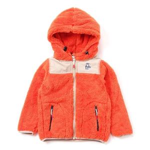 チャムス キッズエルモフリースフルジップパーカー CH24-1054 キッズ/子供用 フリース Kid's Elmo Fleece Full Zip Parka 2023年秋冬新作｜kompas