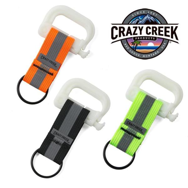 クレイジークリーク グロー D カラビナ 12598217  キーホルダー リフレクター 蛍光カラー...