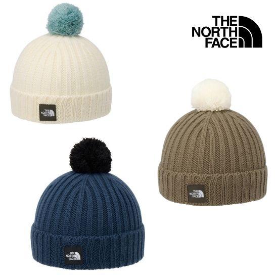 ザノースフェイス ポンポンカプッチョ NNB42402 キッズ/子供用 ニットキャップ B POM ...