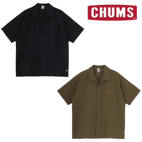チャムス シアチャッカーストレッチシャツ CH02-1261 メンズ/男性用 半袖シャツ Seerc...