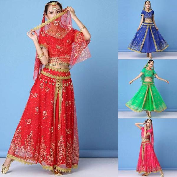 ベリーダンス 衣装 セット ベリー 衣装 コスチューム ハロウィン コスプレ アラビアン仮装 パーテ...