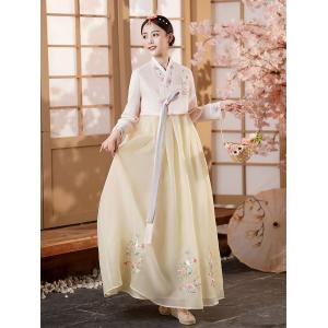 韓国民族衣装 チマチョゴリ 韓服 全8色 花 ...の詳細画像3