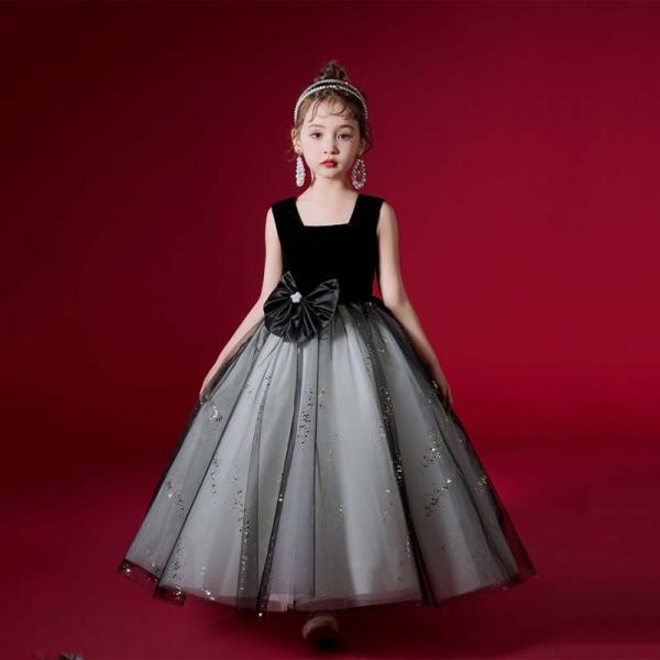 子供 ドレス ピアノ 発表会 コンクール キッズ フォーマル ワンピース 女の子 結婚式 ロングドレ...