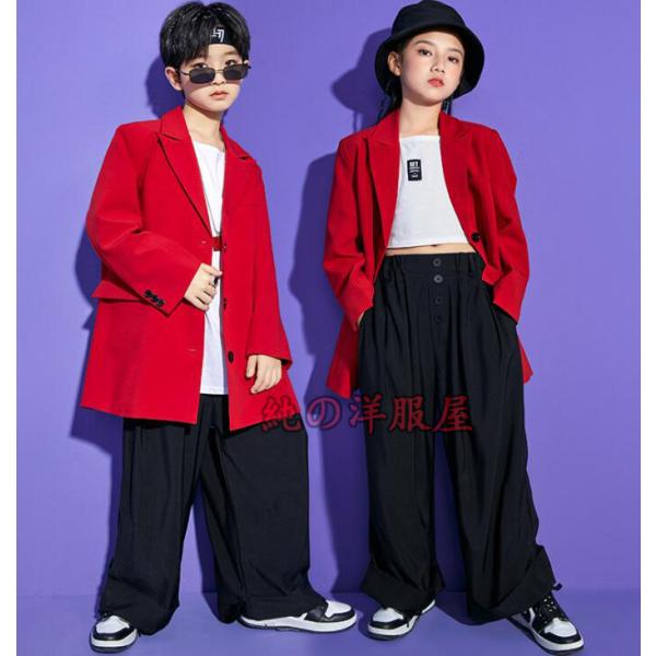 子供 ステージ衣装 スーツ 単品 セット 男の子 女の子 キッズ HIPHOP ストリートダンス 衣...