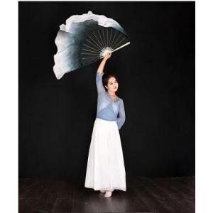 送料無料 シルクファンベール シルク100％ ベリーダンスファンベール 1本 ベール丈40cm 扇長...