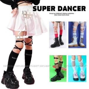 靴下 ヒモ付き シースルー ダンス衣装 キッズ ...の商品画像