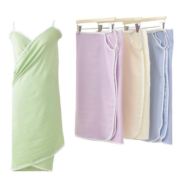 ラップタオル 天竺綿100％ レディース 春夏薄手 バスロープ ガーゼ 巻きタオル レディース 巻き...