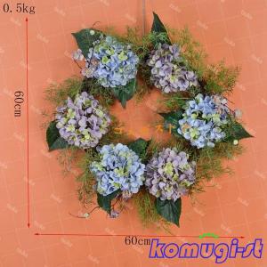フラワーリース 玄関用リース 造花 インテリア...の詳細画像1