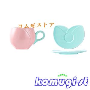 コーヒーマグ 花形 珈琲カップ&ソーサー Tea Set コップ 300ml ティーセット マグカップ ケーキ皿 パッチワーク セラミック｜komugi-st