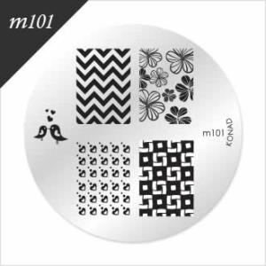 コナド　スタンピングネイルアート　イメージプレート＜m101＞ 【KONAD】 スタンピングネイル/...