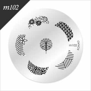 コナド　スタンピングネイルアート　イメージプレート＜m102＞ 【KONAD】 スタンピングネイル/...